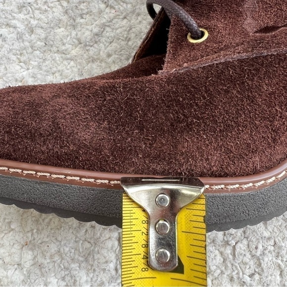 Naturalizer Kailyn Brown Suede Lace Up Oxford Wedge Heel Shoes - Picture 10 of 13